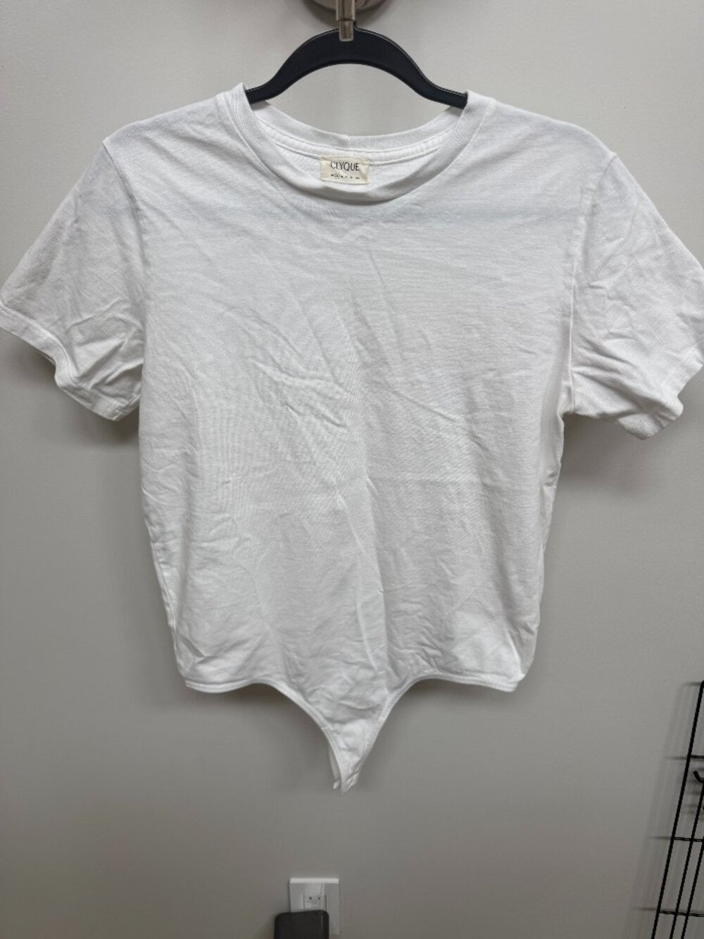 Clyque White Tee Shirt Bodysuit